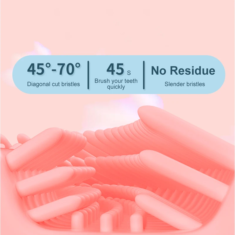 Sonic Electric Toothbrush Kids 360 Silicone U-shaped Tooth Brushes teeth Whitening Children Oral Care Cleaning Toothbrushes 4