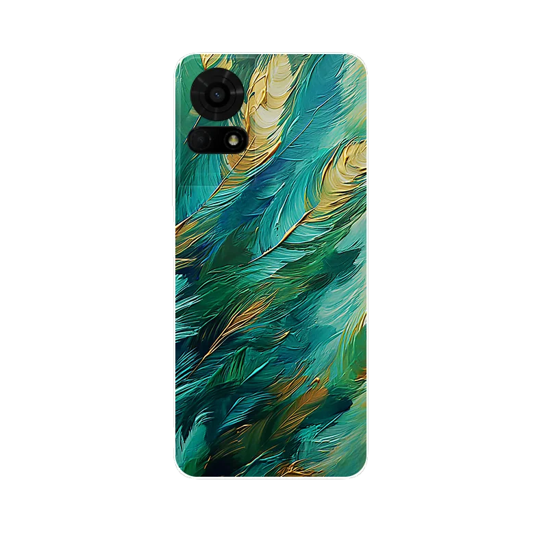 Floral Wolf Soft Silicone Shockproof Phone Cover Case
