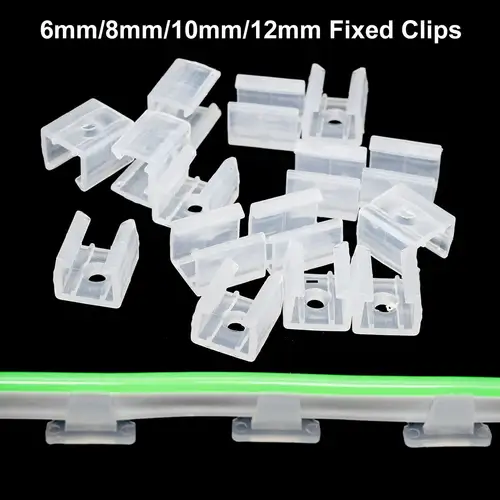 6mm 8mm 10mm 12mm LED Strip Fix Clips Holder Connector Accessories For Fixing 2835 Neon Light 220V Flexible COB Plastic Buckle - Image 6