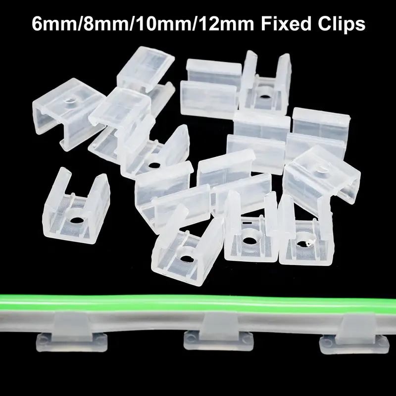 6mm 8mm 10mm 12mm LED Strip Fix Clips Holder Connector Accessories For Fixing 2835 Neon Light 220V Flexible COB Plastic Buckle - Image 6