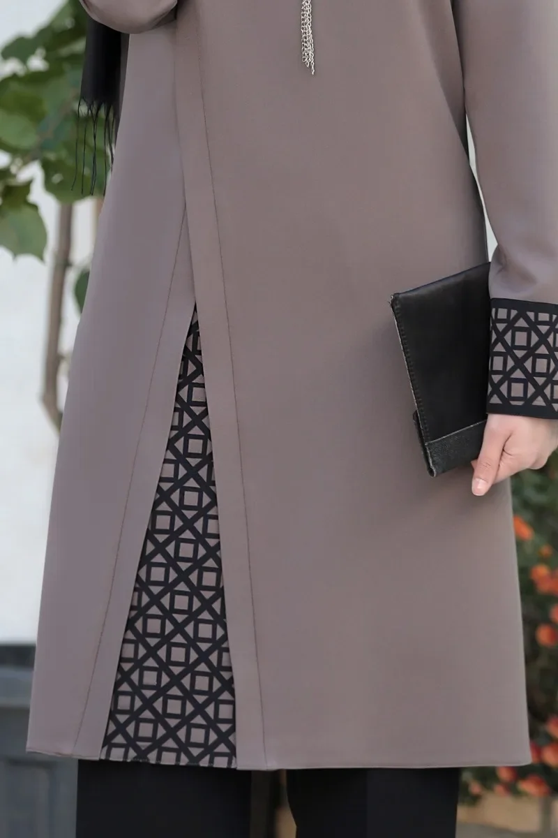 Casual Abaya Prayer Suit, Islam Ramadan Abaya, Monochromatic, Two-Piece, Middle East Arabia Clothing, Fashion, 2023