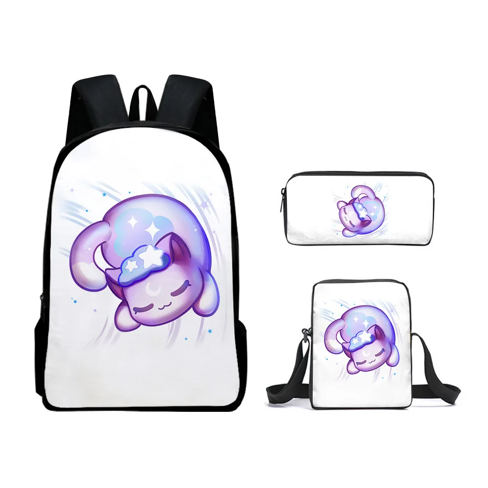 Classic Popular Trendy aphmau 3D Print 3pcs/Set pupil School Bags Laptop Daypack Backpack Inclined shoulder bag Pencil Case