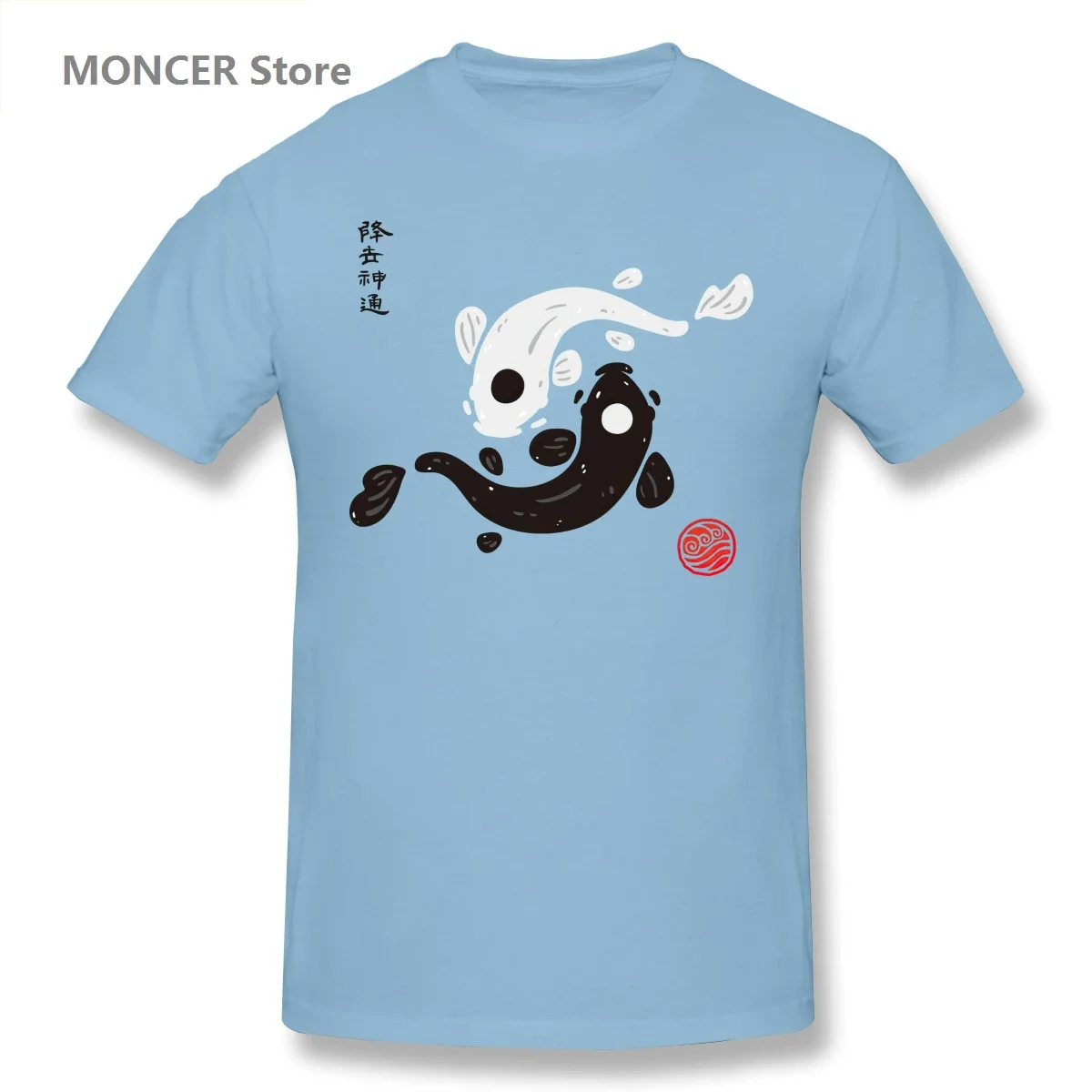 Новинка 2023, футболка с 3D принтом Инь-Ян кои рыбы, мужской свободный удобный дышащий уличный Топ большого размера с коротким рукавом