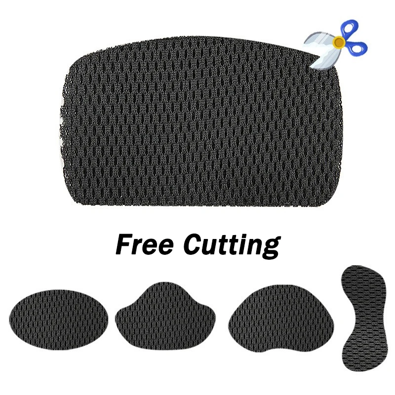 2/4/10Pcs Adhesive Mesh Sports Heel Cups Shoe Pads Patch For Sneakers Heel Protector Foot Care Mesh Repair Patches For Man Woman