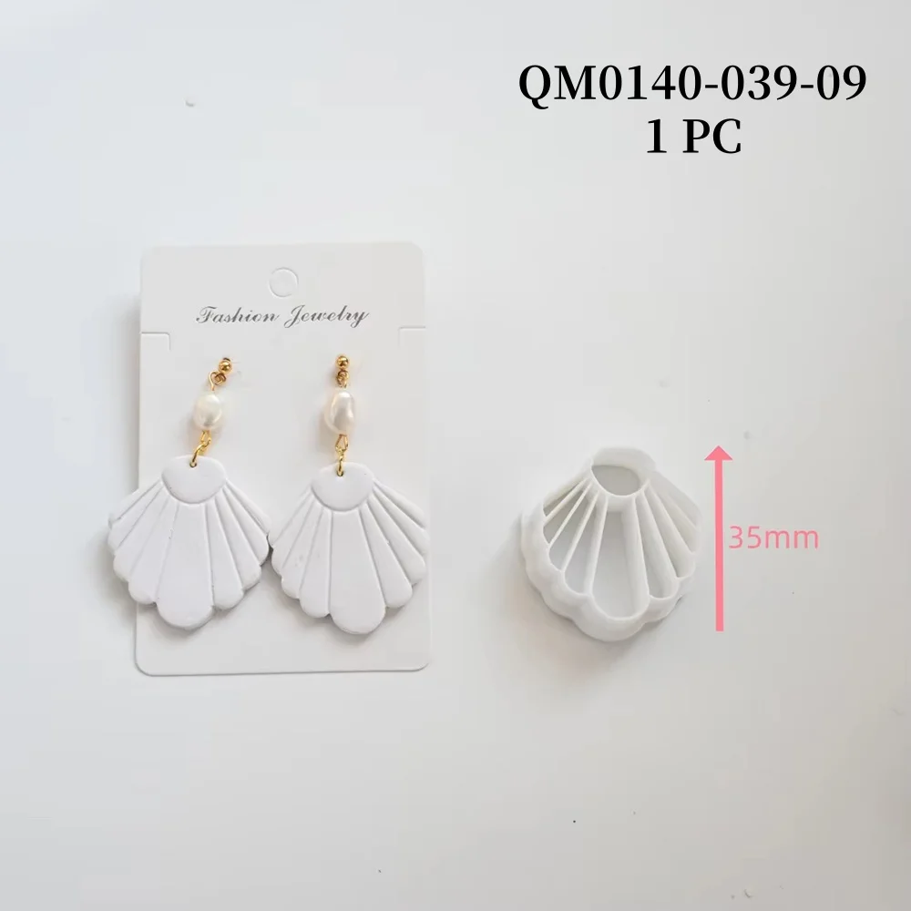 1pc Ozean Meer Polymer Clay Schneider Sommer Strand Ohrring Embosser Cutter Shell/Muschel Form Ohrring Form für Anhänger schmuck – Detail 4
