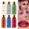 With Smear Spoon Multifunctional Eye Glitter Nail Hair Body Face Glitter Gel Art Flash Loose Sequins Cream Festival Glitter Deco 1