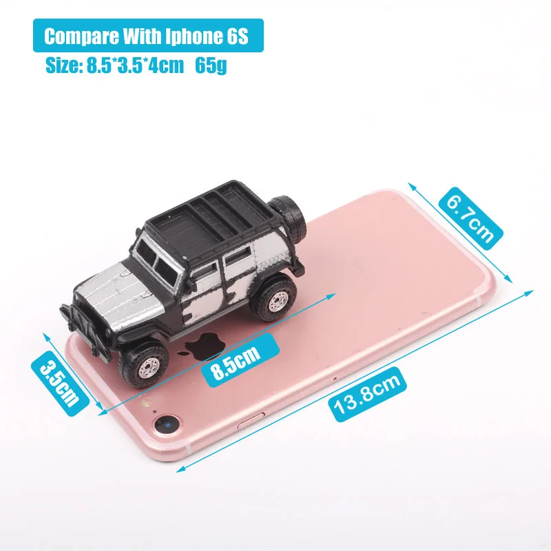 Sólo coche escala 1/55 Dodge Challenger SRT8 Jeep Wrangler Rubicon Stunt Stars Tej Diecasts y vehículos de juguete model