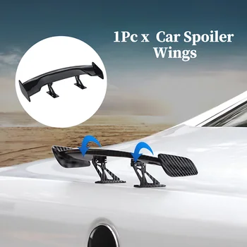 Mini ali effetto carbonio Spoiler posteriore universale per auto Decorazione modello piccolo Spoiler stile nero blu rosso bianco Accessori auto