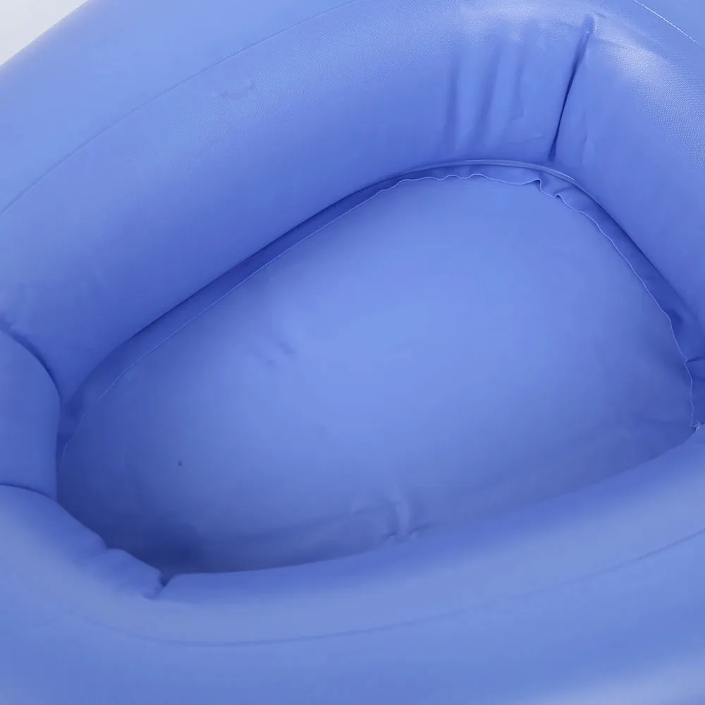 Household Inflatable Bedpan Elderly Patients Care Anti Bedsore Air Cushion Potty Blue(Blue ) 5