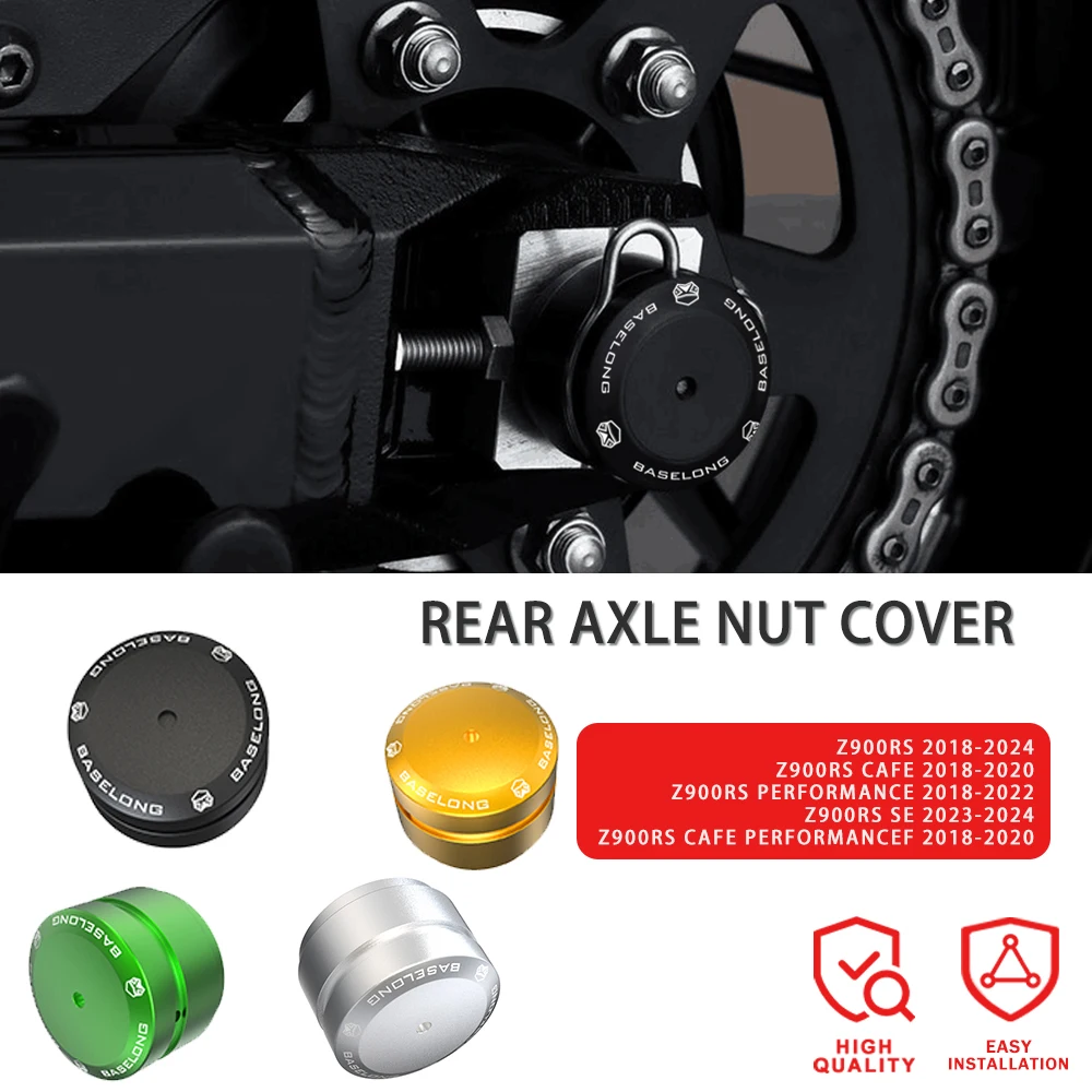 

NEW Motorcycle Rear Axle Nut Cover FOR Kawasaki Z900 RS Z900RS / SE Z 900 RS Cafe Performance 2018 2019 2020 2021 2022 2023 2024