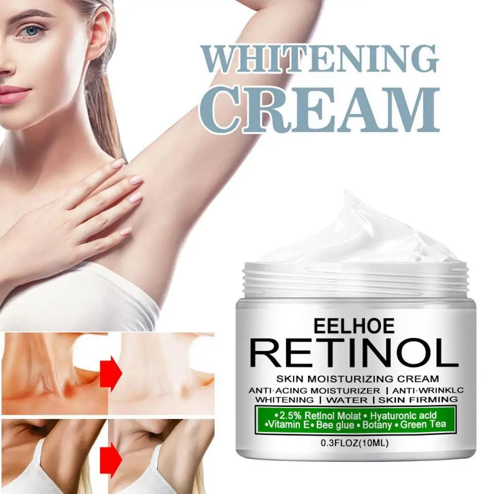 Retinol Cream Underarm Knee Buttocks Private Bleach Remove Pigmentation Improve Dull Brighten Whitening Skin Care