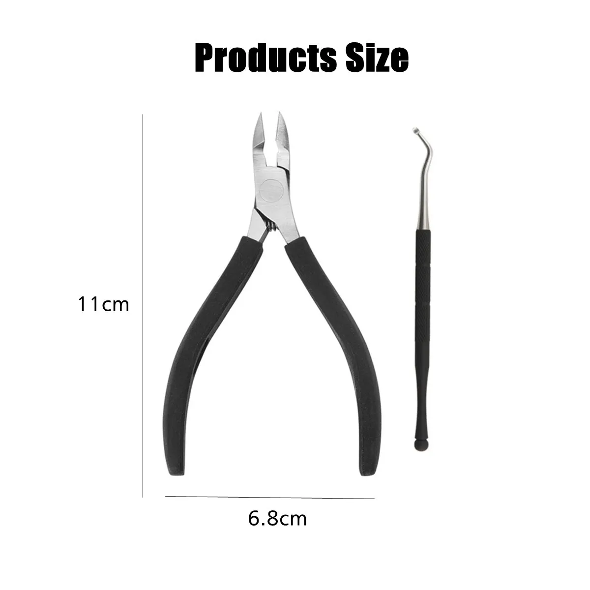 2Pcs Dead Skin Pliers Nail Clippers for Thick Nail And Ingrown Toenails Beauty Tool For Women Art Salon toe nail clipper nail clippers