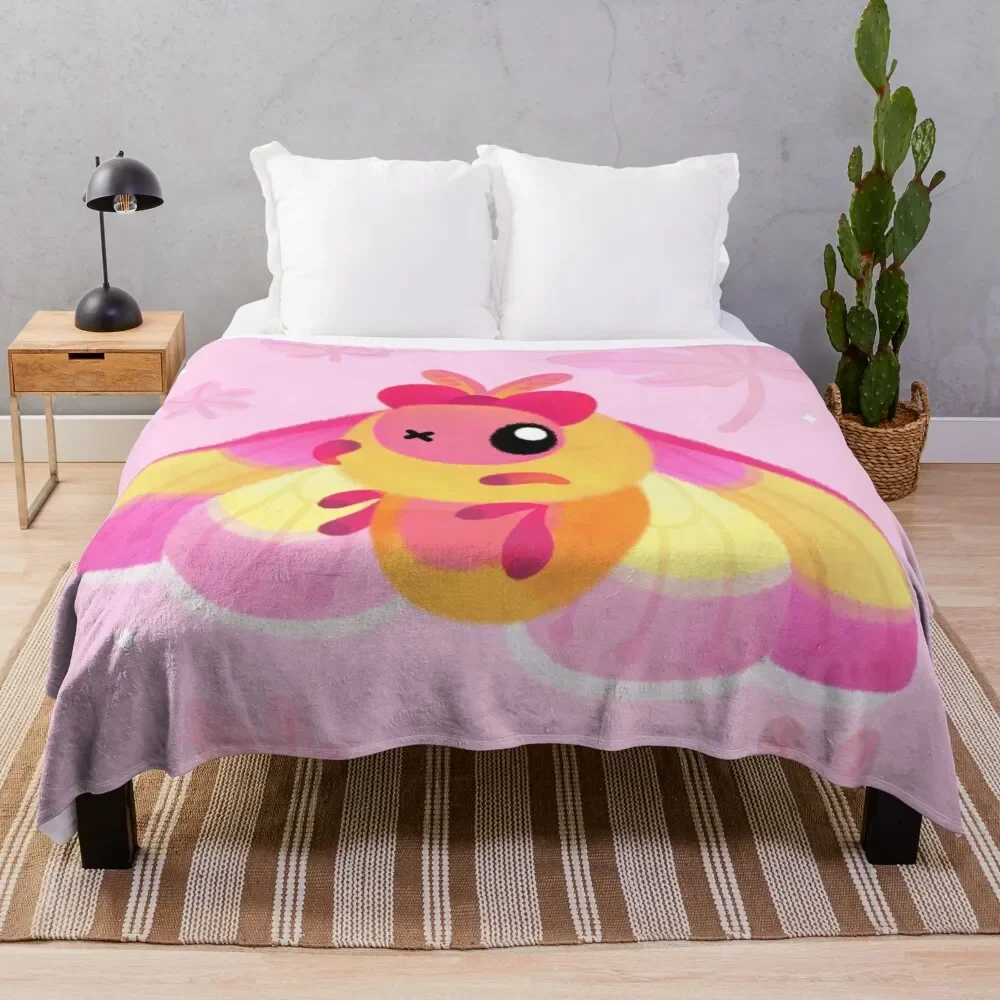 

Rosy Maple Moth Throw Blanket Beach Flannels Picnic Luxury Thicken Blankets