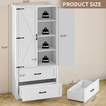 Barn Door Pantry Cabinet 1