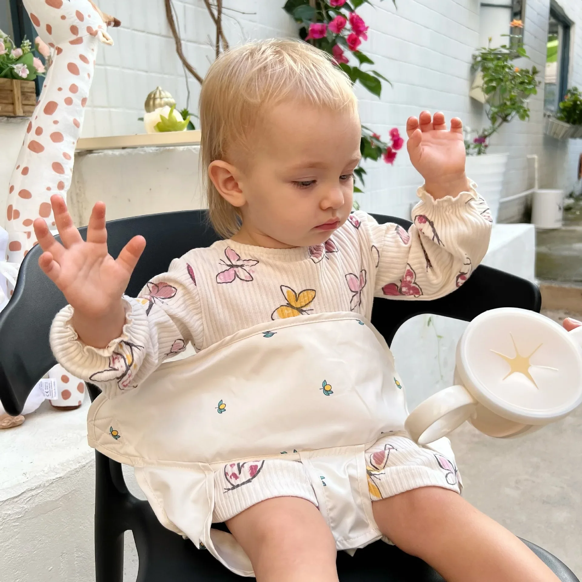 Baby Portable Dining Chair Seat Belt Korea Bear Lunch Chair Anti-drop Protect Wrap Feeding Harness Baby Accessories