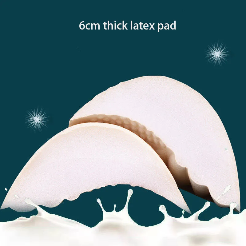 6 سنتيمتر/4/3 سنتيمتر اللاتكس وسادة للصدر وسادة داخلية خاصة الموسعة لصدر صغير سميكة اضافية سميكة الصدرية الرياضة الصدرية الملابس الداخلية وسادة إدراج