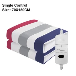 Cozy Electric Heating Blanket with Automatic Thermostat - Thick Thermal Body Warmer - EU (70x150cm Stripe)