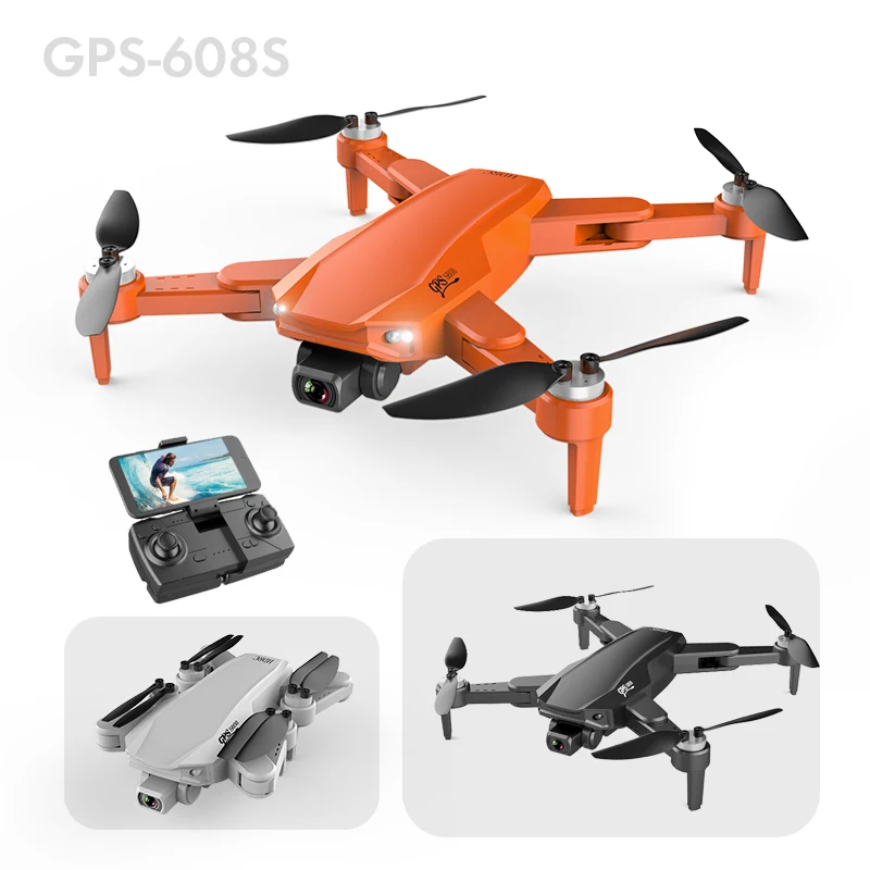 S608 프로 GPS 드론 신제품, 4k 프로페셔널 6K HD 듀얼 카메라, 항공 사진, 브러시리스 폴더블 쿼드콥터, RC 거리 3KM