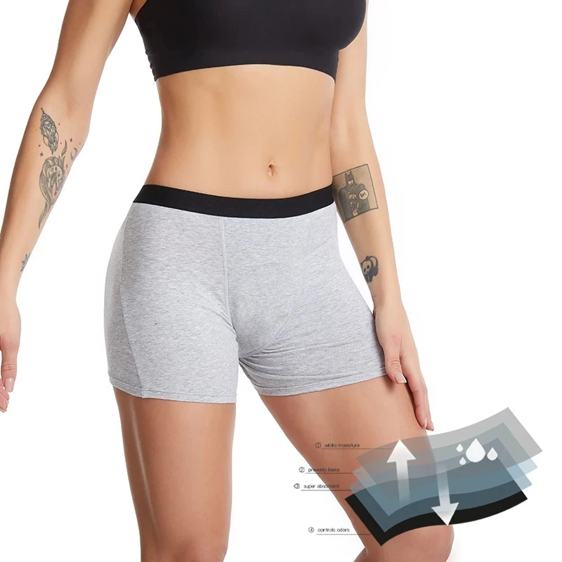 High Absorption Period Panties Menstrual Women Underwear Four-Layer Leakproof menstrual swimwear