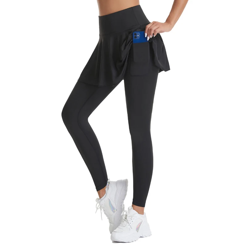 Women's Skirted Leggings High Waisted Yoga Tennis Golf Pants