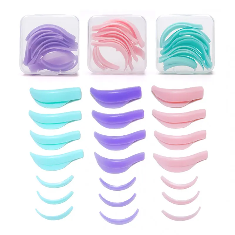 

4/5/7 Pairs Silicone Eyelash Perming Pad Lash Lifting Kit Recycling 3D Eyelashes Curler Rods Shield Lashes Extension Supplies