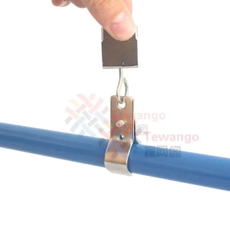Pipe Clamps Hardware SUS 304 Hanging For OD 16MM-25MM Pipe F Clips 10pcs-pack