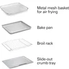 OUIO Oven Air Fryer Combo, Fits 9-Inch Pizzas, 4-Slice Capacity, Powerful Cycle, Auto Shutoff, Stainless Steel 4
