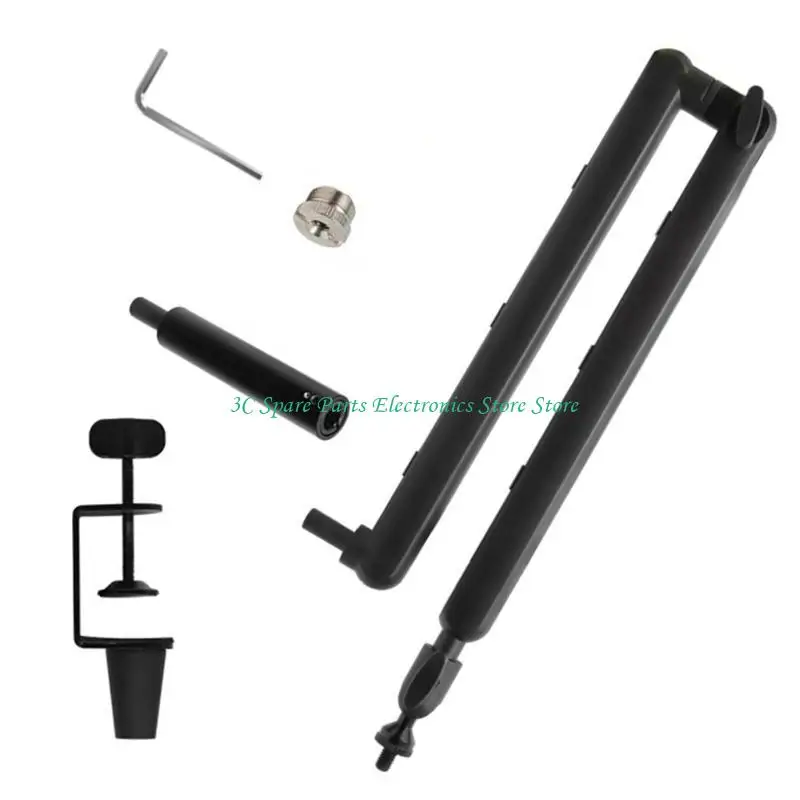 SZ Studio Grade Aluminum 붐 마이크 스탠드가 낮은 높이 설계를위한 명확한 라이브 스트리밍을위한 쉐이크 증거 클램프 마운트.