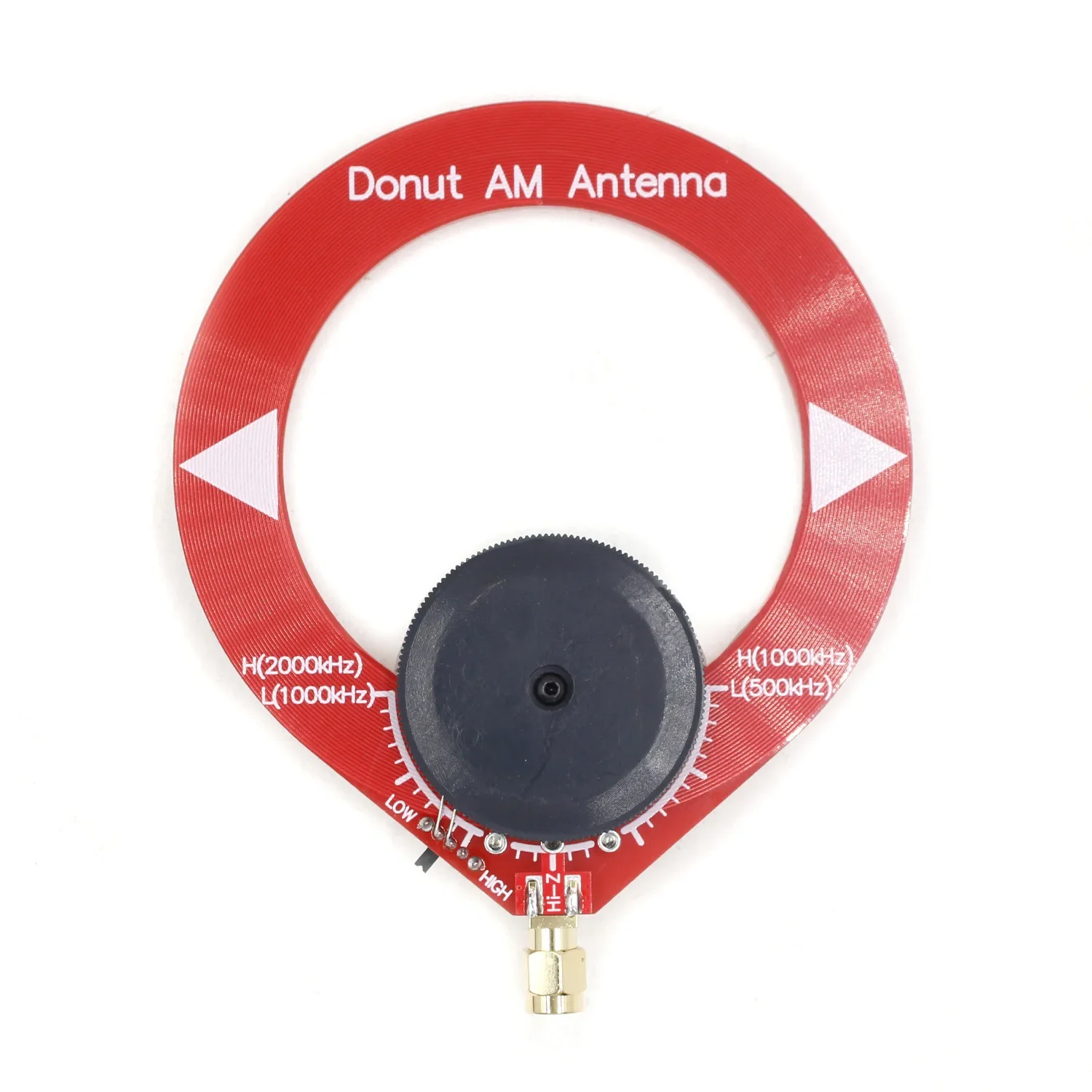 Mini Small Loop Antenna Donut Blue SW Shortwave Antenna 4-24MHz Donut Red AM(MW) Medium Wave 500-2000kHz
