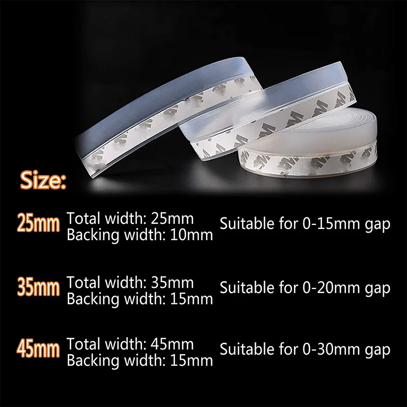 5Meters Door Window Seal Strip Self Adhesive Silicone Rubber Weathering door window seal strip