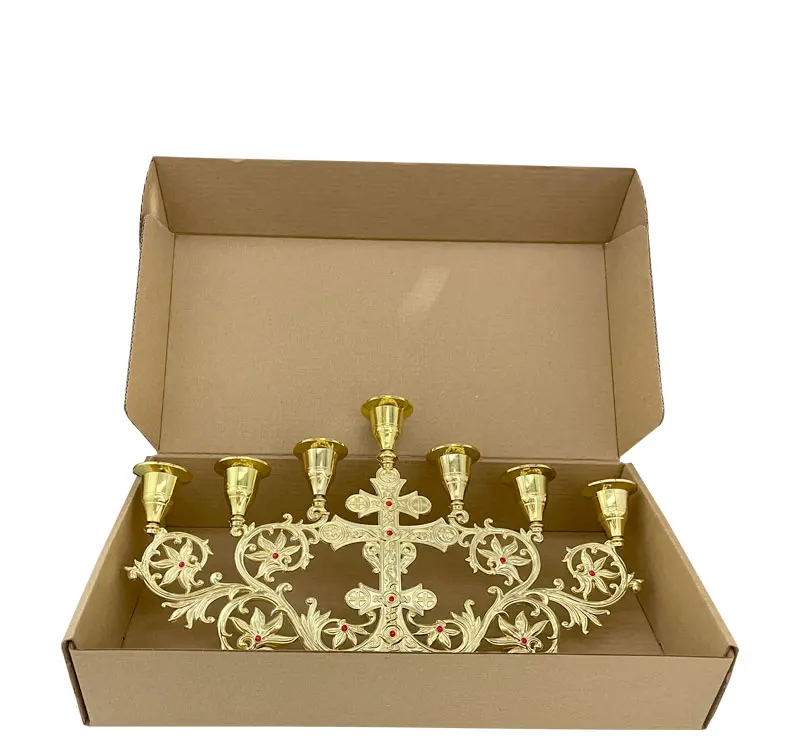 Portacandele Votivo In Vetro Con Croce - 10,2 Cm Con Candela, Per Culto O Decorazione - Foto 6