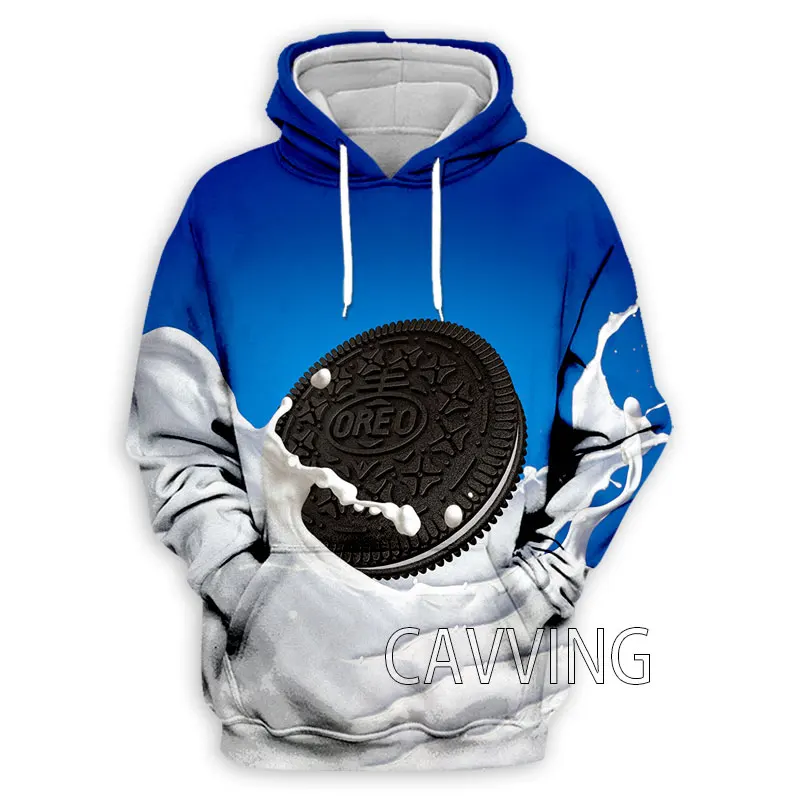New Fashion 3D Printed  OREO  Hoodies Hooded Sweatshirts Harajuku  Hoody  Tops Clothing for Women/men 3