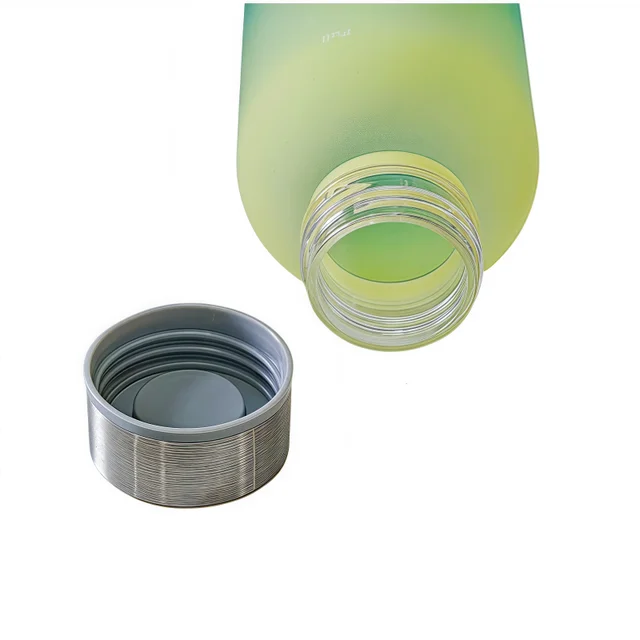 550ml Bottle With Time Marker Motivational Reusable Fitness Sports Outdoors Travel Leakproof BPA Free Frosted Plastic 5