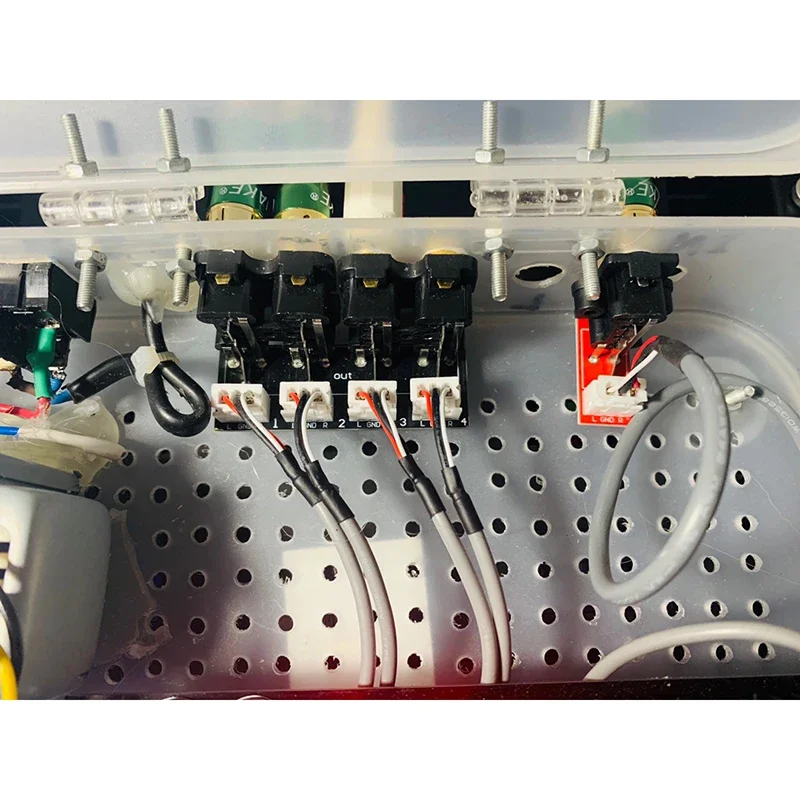 Interruptor de Sinal do Preamp da Placa de Comutação da Fonte Audio do Duplo-canal de Maneiras com Parafusos de Fixação - Image 2