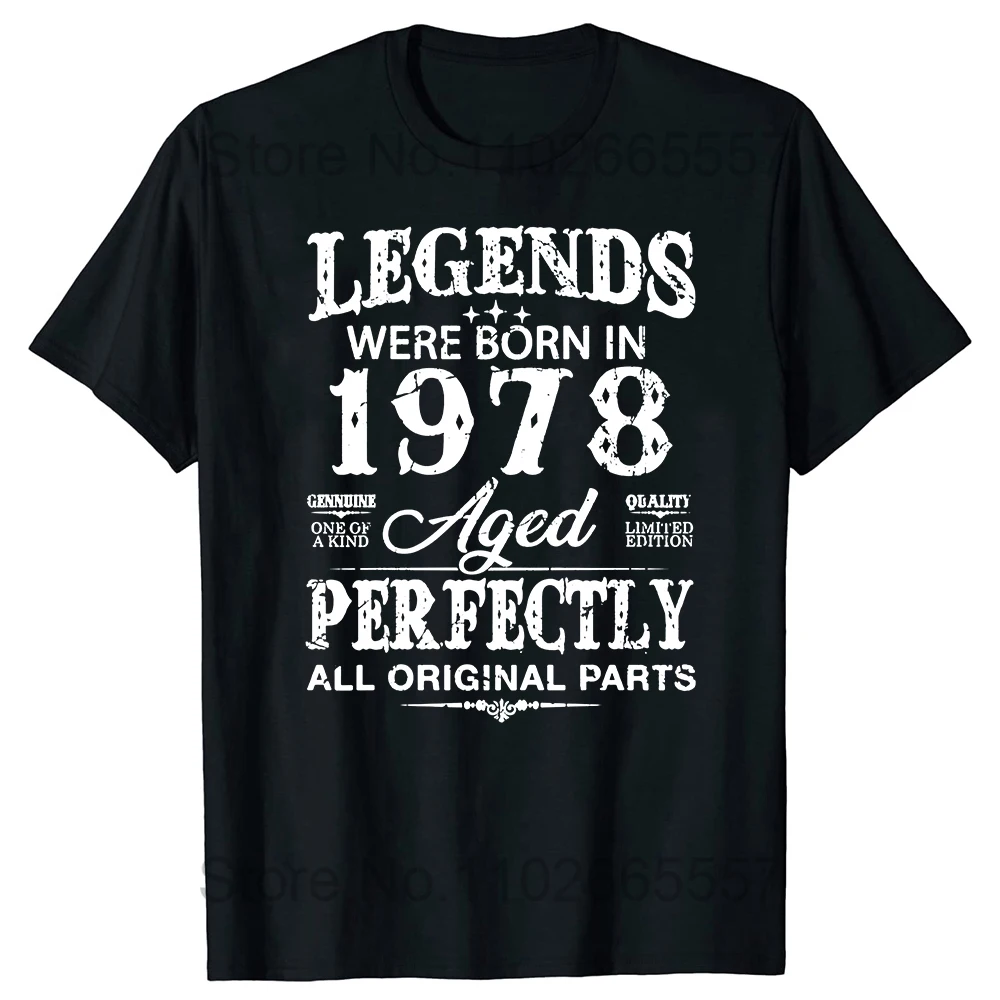 1978 Birthday Shirt For Men – Vintage Aged To Perfection Design, 47th Birthday Gift Idea