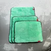 AUTOBRIGHT 40x40CM Microfiber Cleaning Towel Green Wash Towels Extra Soft for Car Cleaning Drying 1200gsm Cloth Car Wash Tools 4