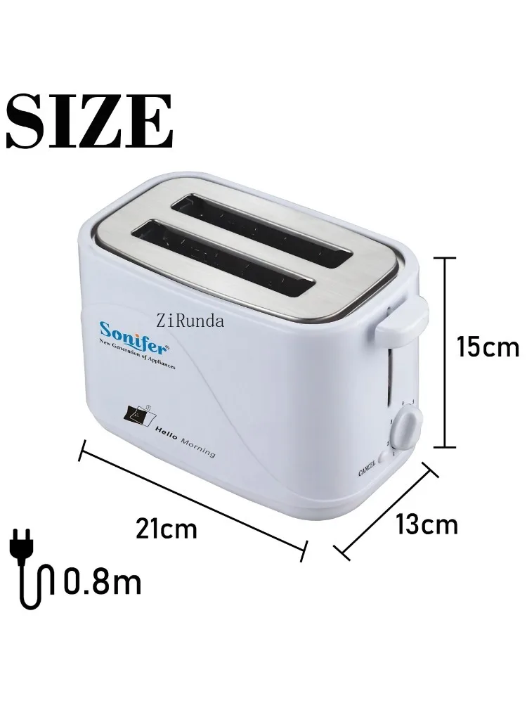 r-electric bread machine 700W, kitchen appliance for making waffles, breakfast, waffles, baking pan 6