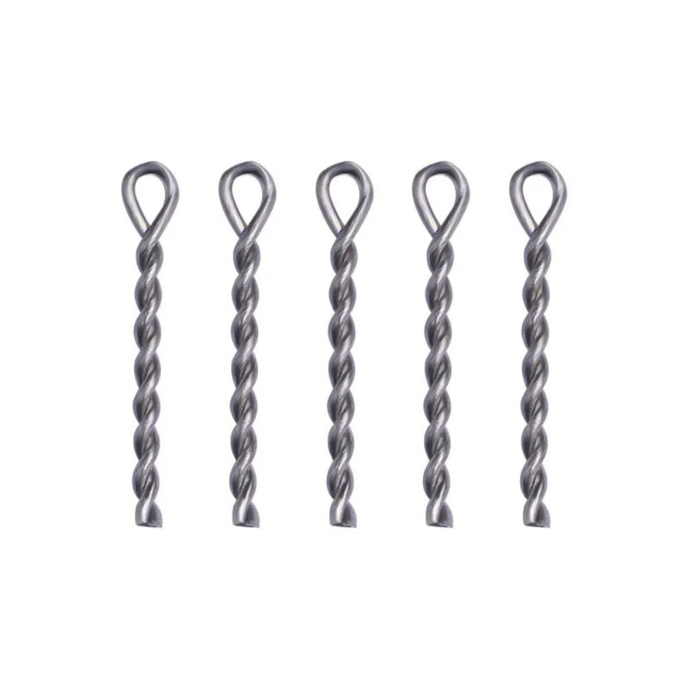 50pcs pointed Carp Fishing Chod Boilie Screw screws stainless steel Carp Fishing lure Holder Retainer Connector