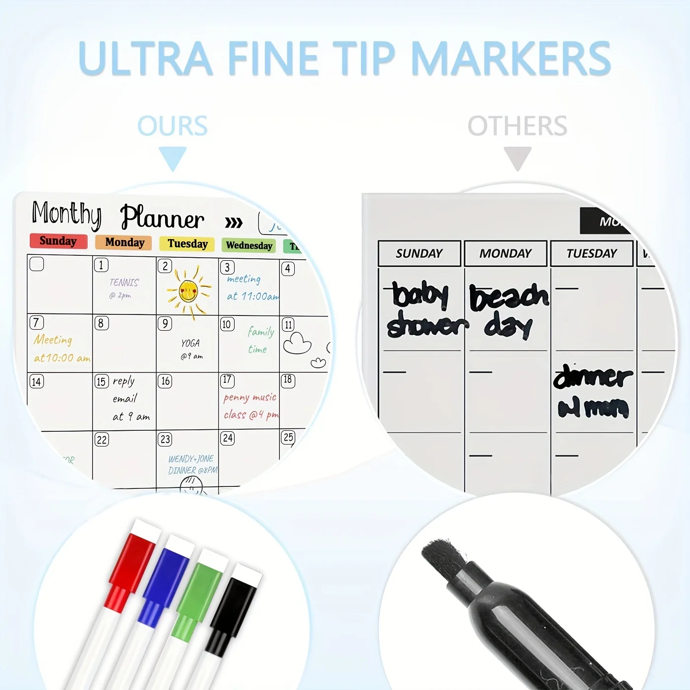 Magnetic Fridge Board Magnetic Whiteboard Sheet Magnetic Fridge Calendar 1pc Fridge Calendar Magnetic Dry Erase Calendar Whiteboard Calendar/weekly Planner For Refrigerator Planners