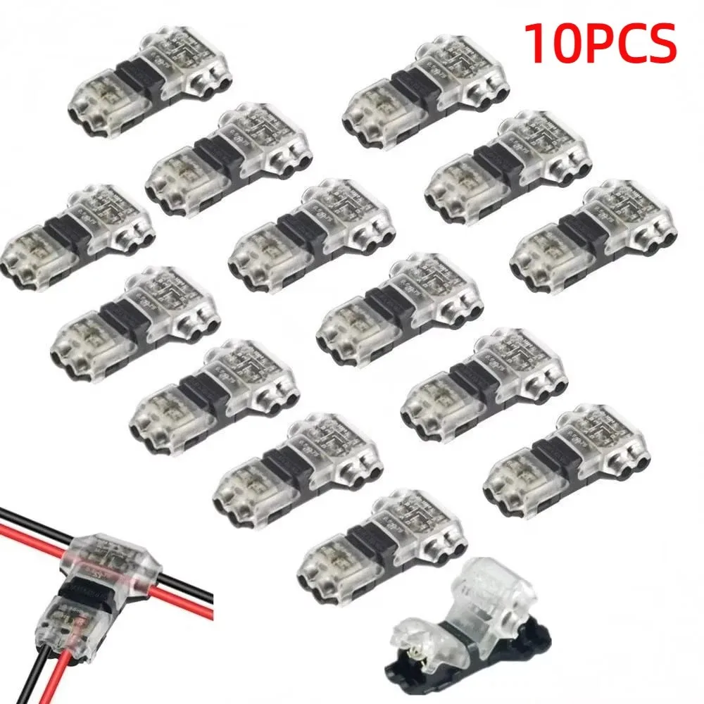 18-22 Awg 케이블용 10Pcs T형 저전압 와이어 커넥터 T1/T2 퀵 커넥터..
