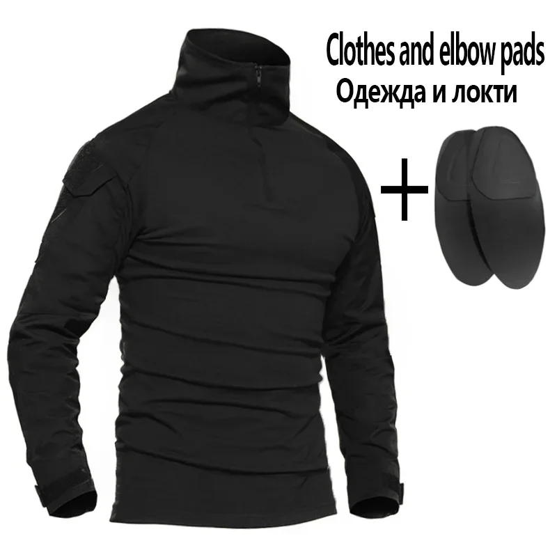 Softair Paintball Work Clothing Uniform Tactical Combat Camouflage Shirts Cargo Knee Pads Hunting Pants Sets Men Clothing 4