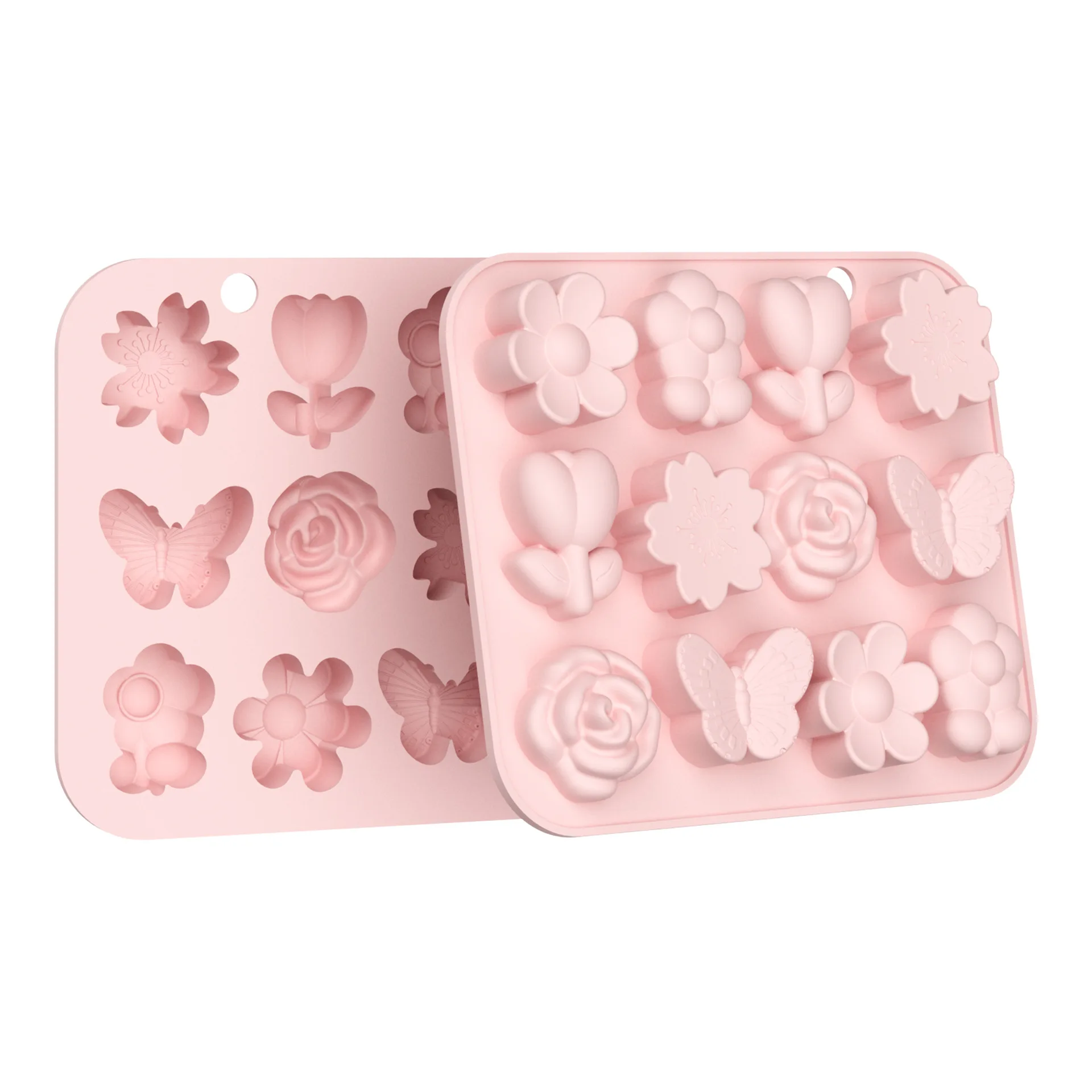 Silicone Non-Stick Flower Baking Tray for DIY Cakes and Muffins