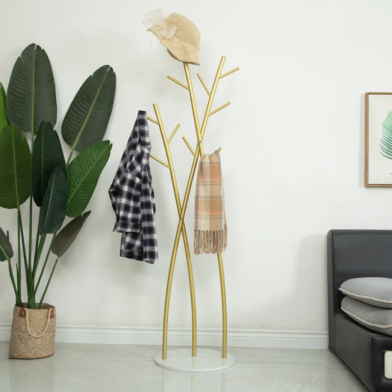 

Floor Shoes Coat Rack Cast Floor Hat Coat Rack Wall Hallway Wardrobe System Living Room Pole Colgador De Ropa Luxury Furniture