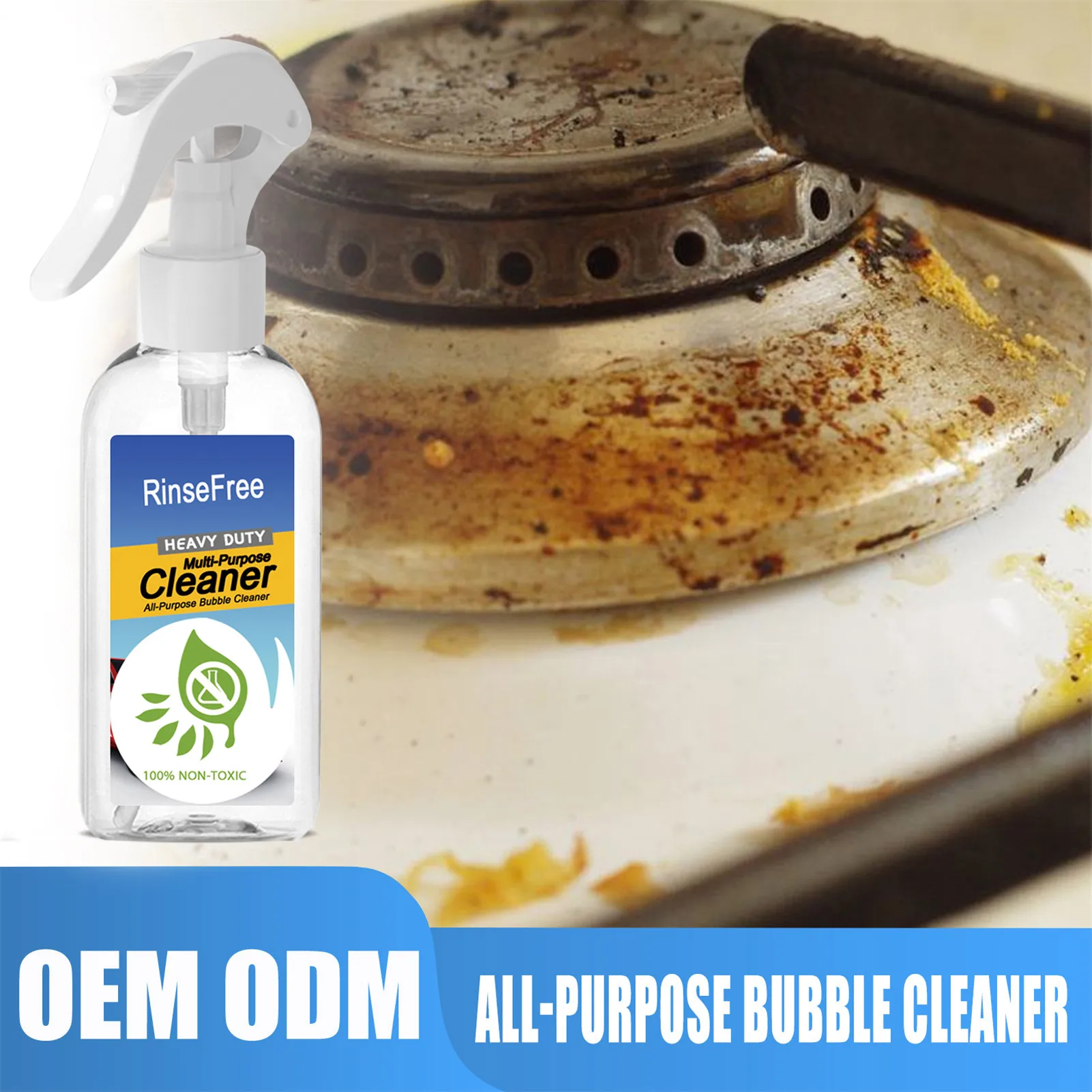 Kitchen Grease Foam Cleaner 30/100ml Stainless Steel Cleaner & Polish For Grills Ovens & Appliances All Purpose Bubble