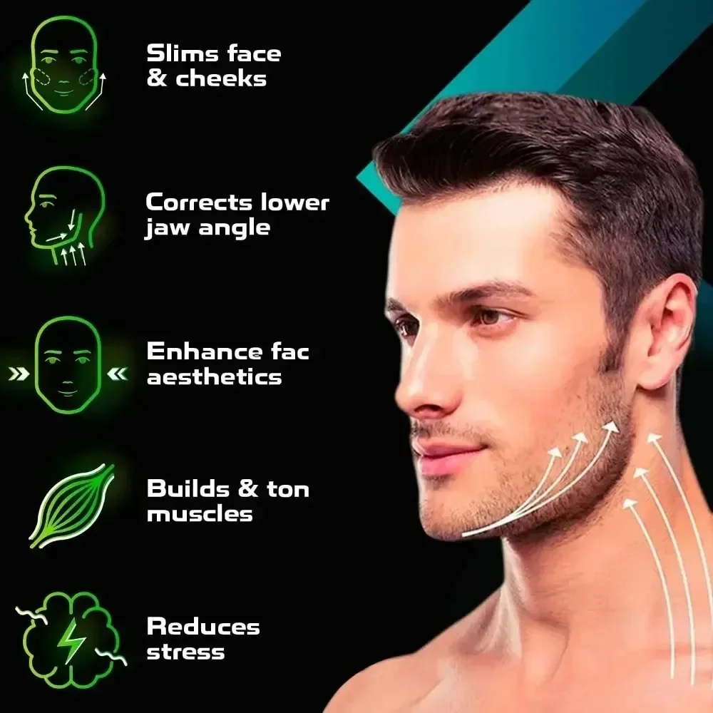 Jaw Exerciser Face Muscle Training Bite Balls Resistance Levels Portable Exercise Equipment Cheekbones Double Chin Reducer jaw exerciser chin line exerciser