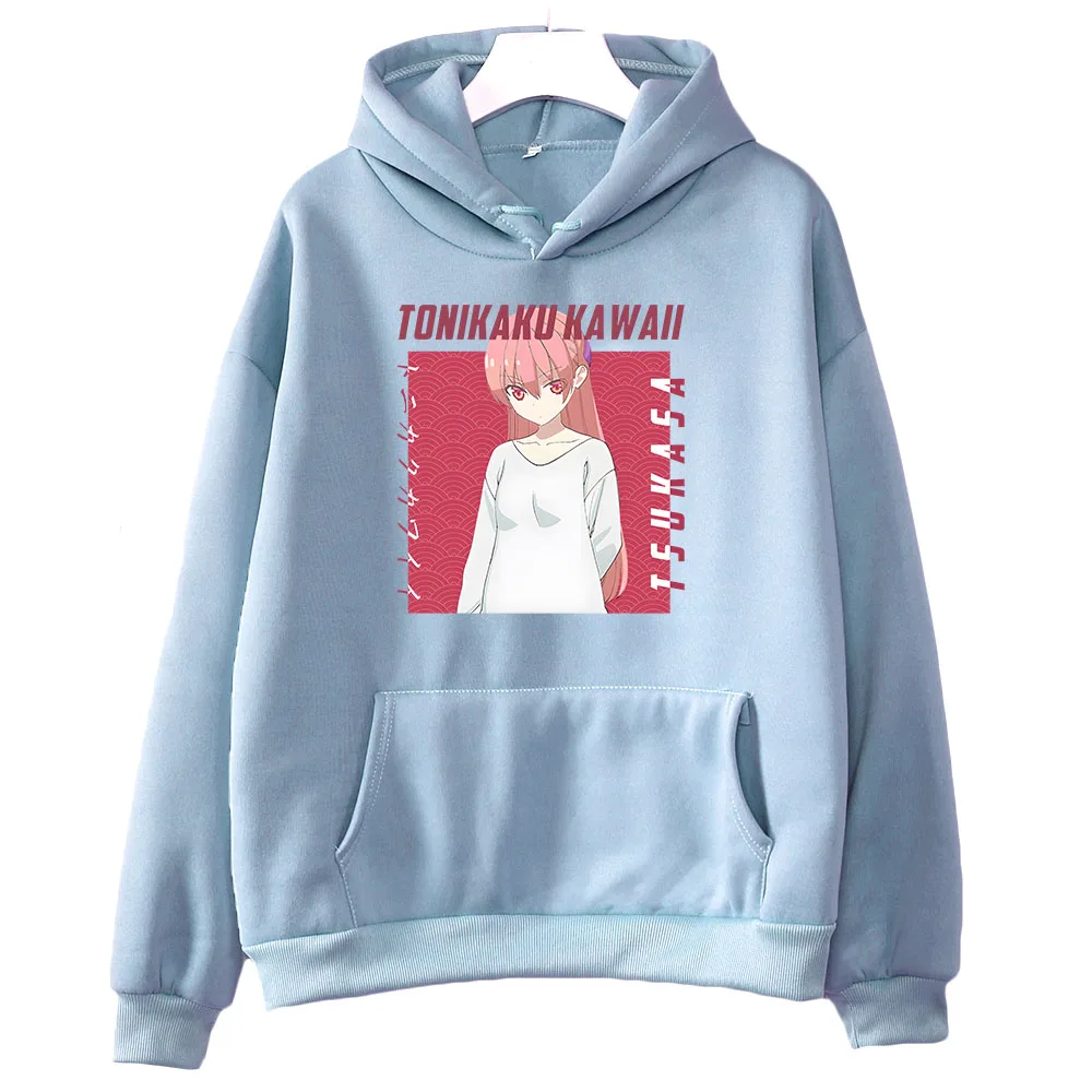 

Толстовка TONIKAWA Over The Moon for You Tsukasa Yuzaki Harajuku, Женская толстовка с милым принтом манги, свободная толстовка с популярными персонажами