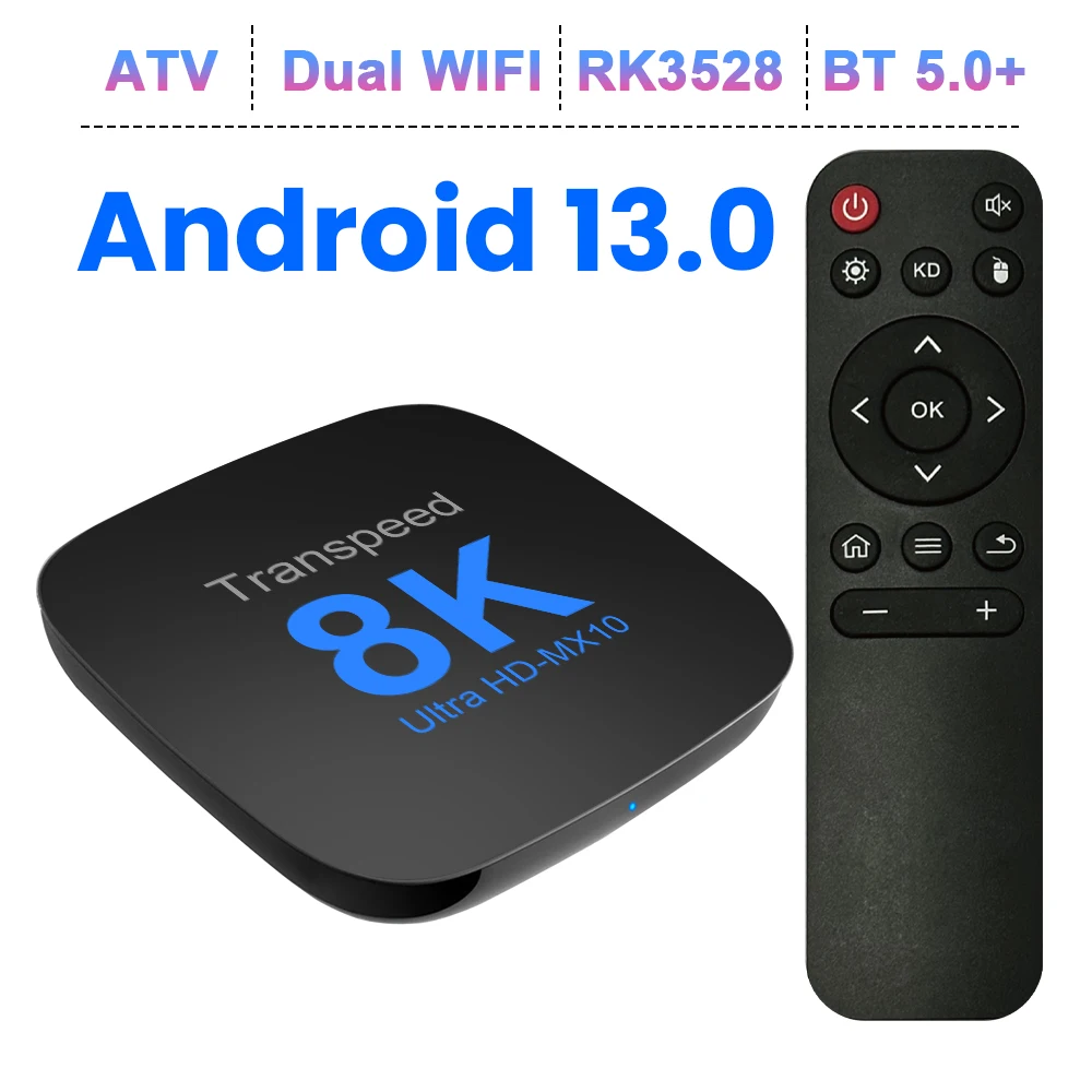 Transpeed ATV Android 13 TV BOX RK3528 With Voice Assistant