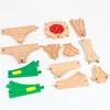 New Wooden Railway Track All Kinds Fork Rail Bifurcation Beech Wood Track Accessories Fit for Thomos Wooden Tracks Toy Kids Gift 3
