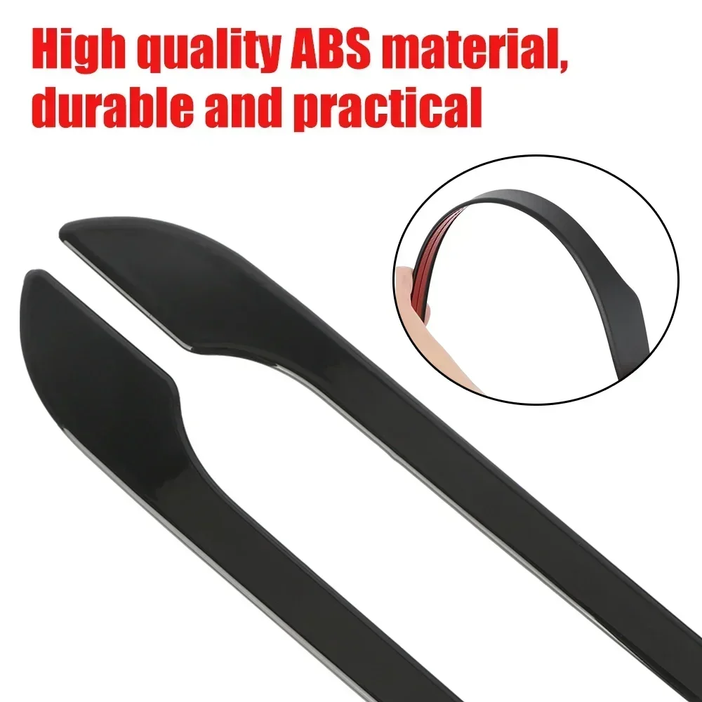 4pcs Set of Black Carbon Fiber Door Handle Covers for Tesla Model 3 & Y - Scratch-Resistant Tape Polished Finish