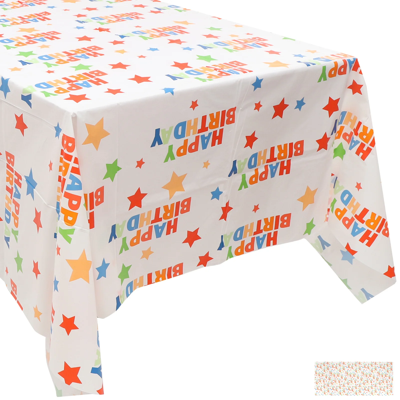 

Birthday Party Tablecloth Decorations Polyester Cover Happy Delicate Covers Picnic Tablecloths Child